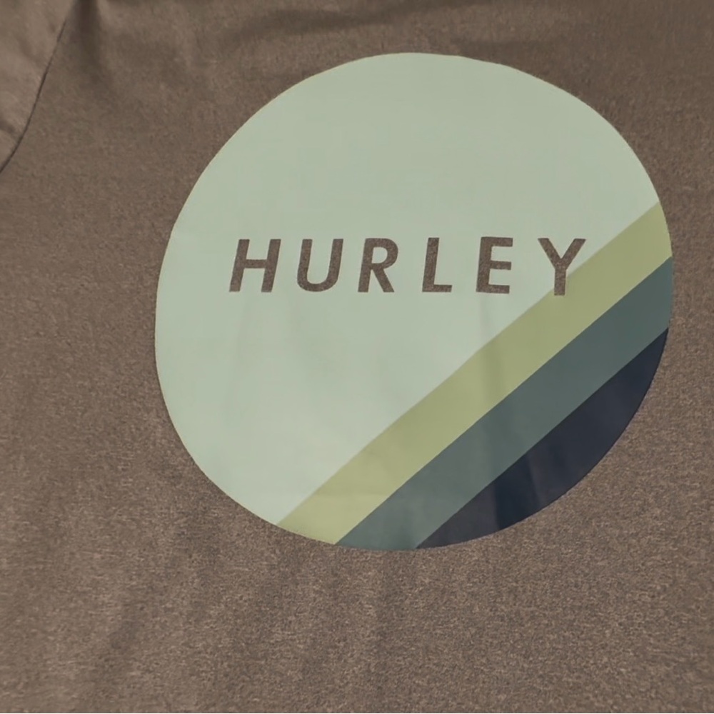 Hurley Grey rash guard long sleeve, sm, logo on chest, like new. - Picture 8 of 9